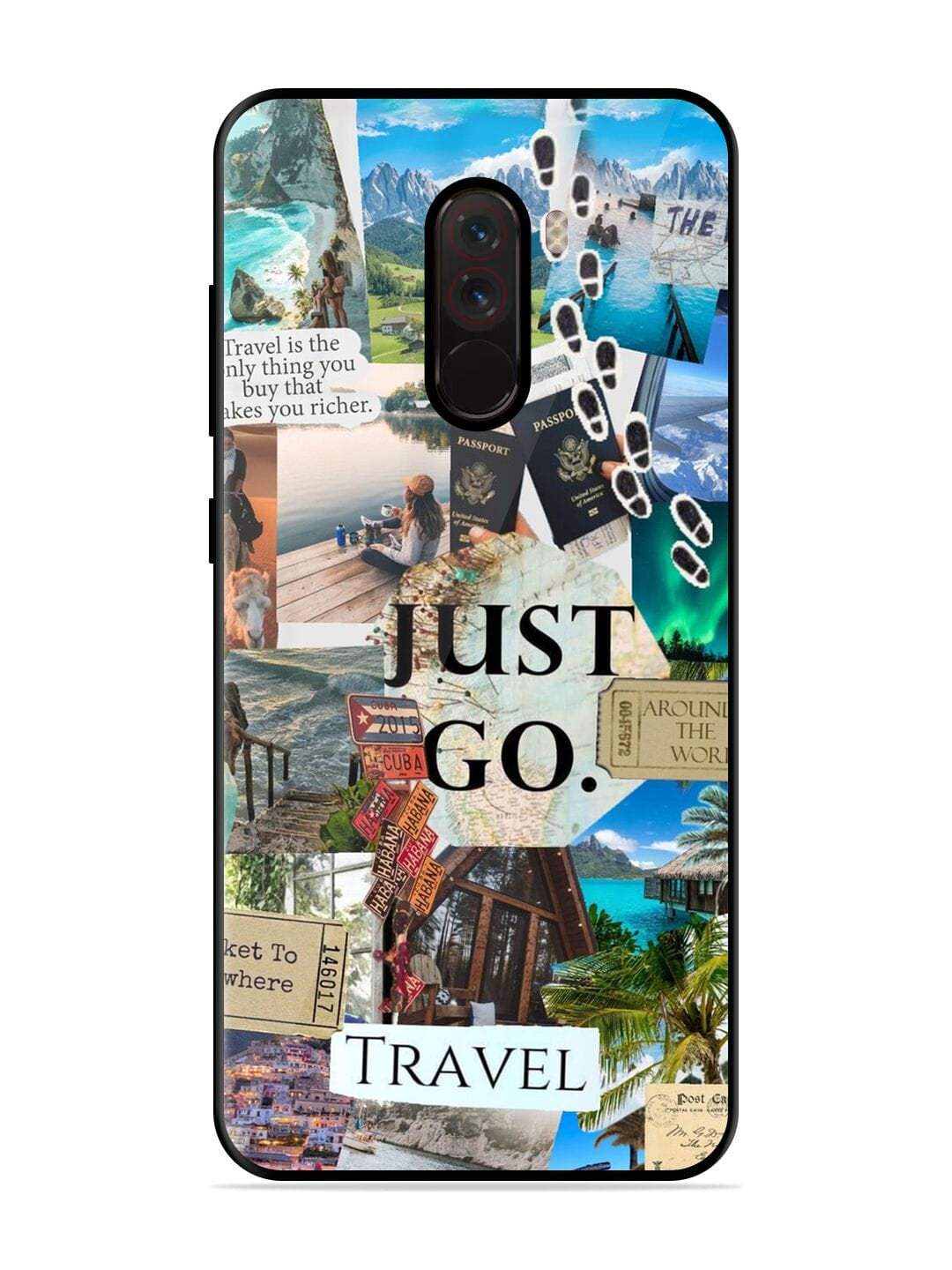 I Wanna Travel  Poco F1 Back cover