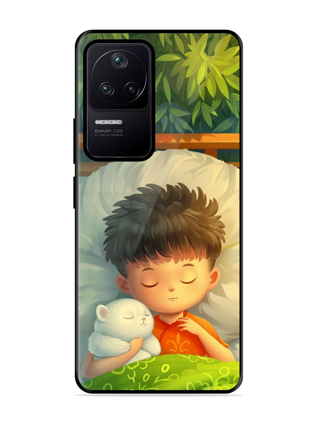Cute Bot Sleeping Poco F4 (5G) Back cover