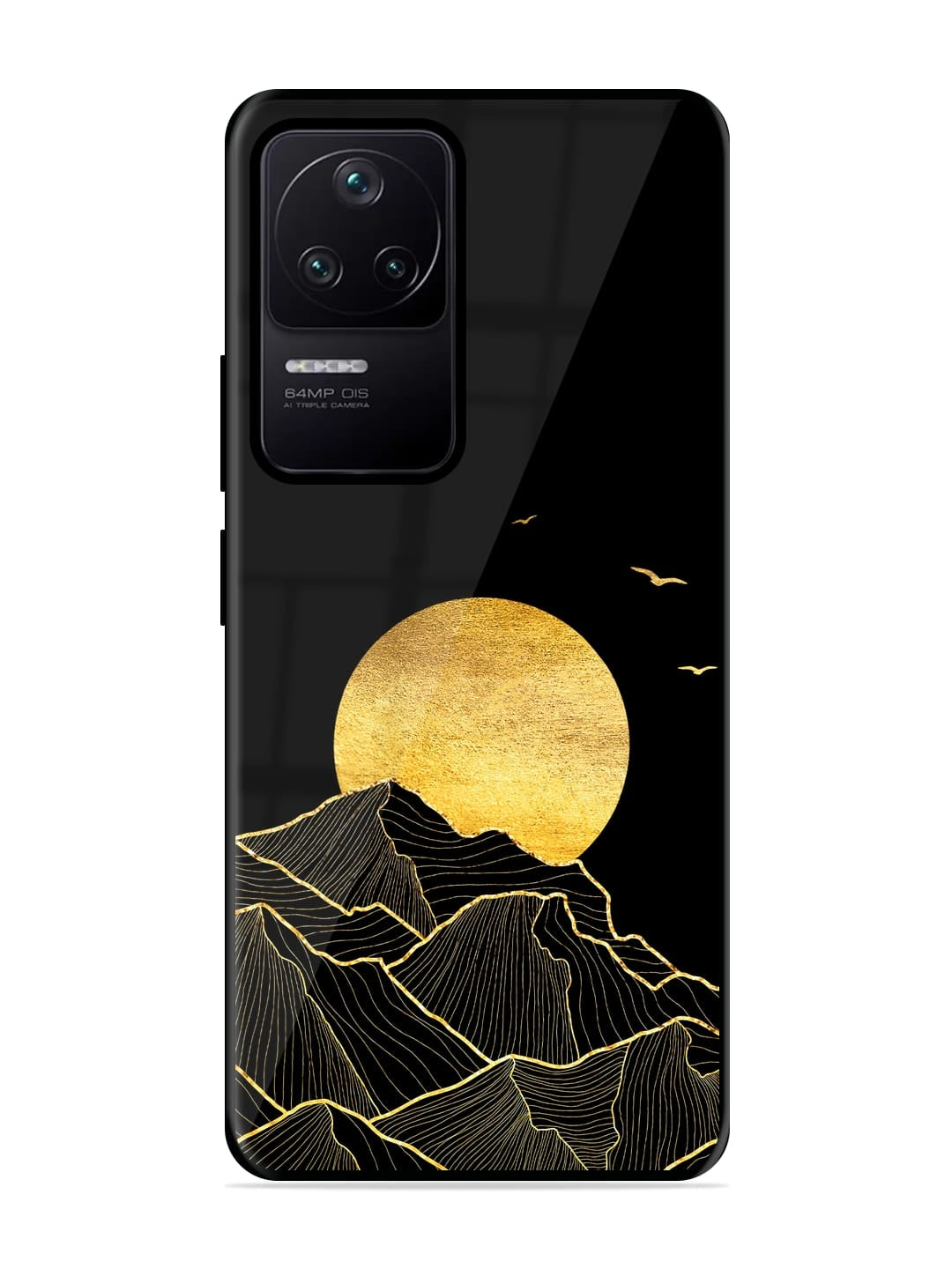 Golden Sunrise Poco F4 (5G) Back cover