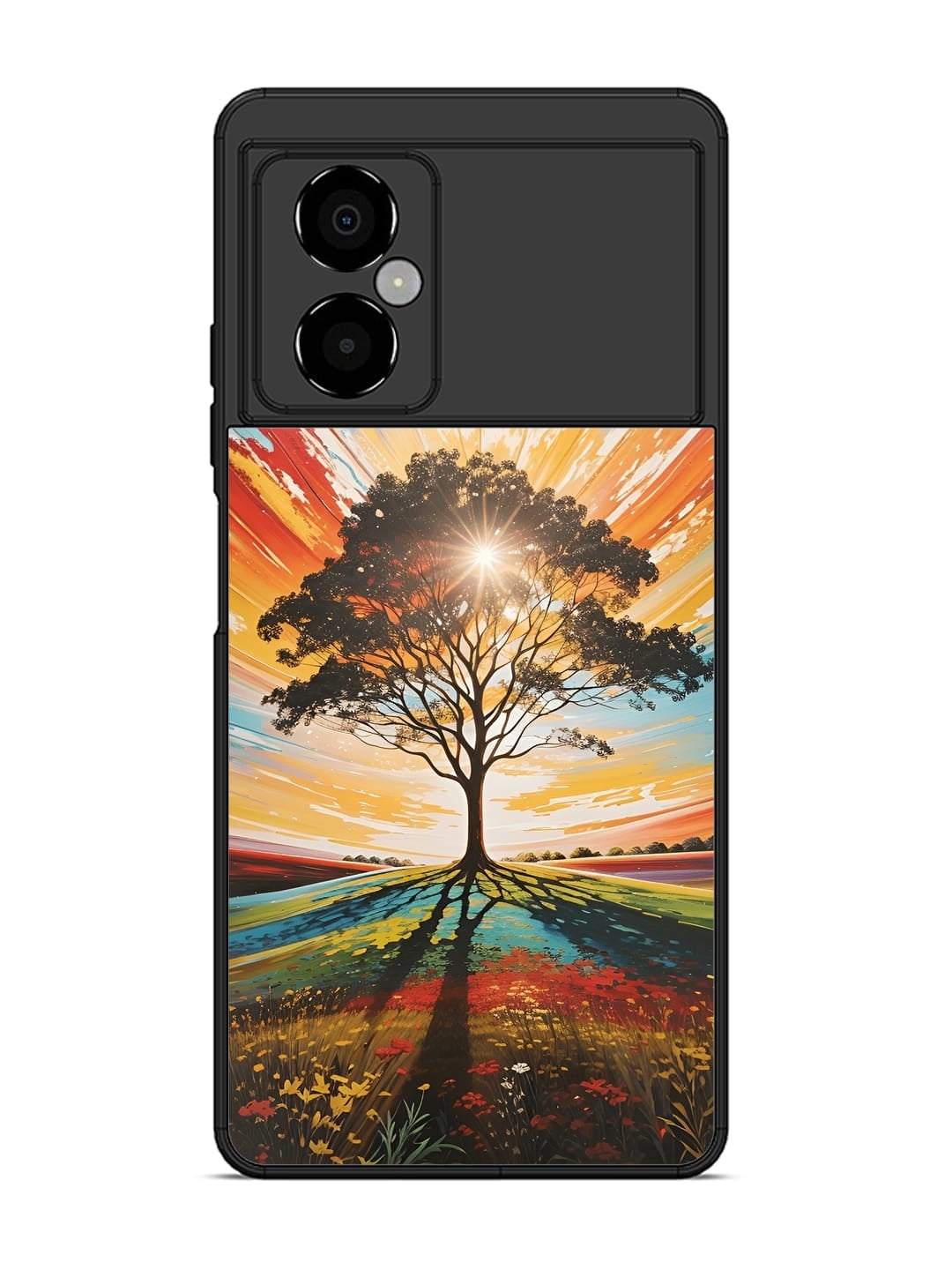 Abstract Tree Poco M4 (5G) Back cover