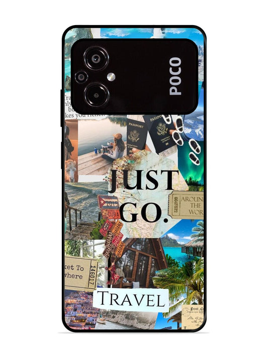 I Wanna Travel The World Poco M5 Back cover