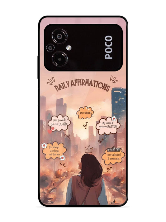 Daily Affirmations Poco M5 Back cover