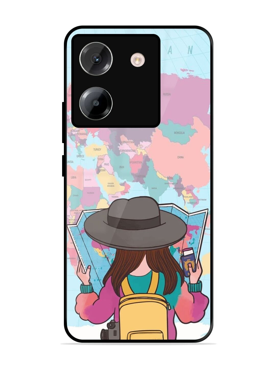 World Map  Poco M7 Pro (5G) Back cover