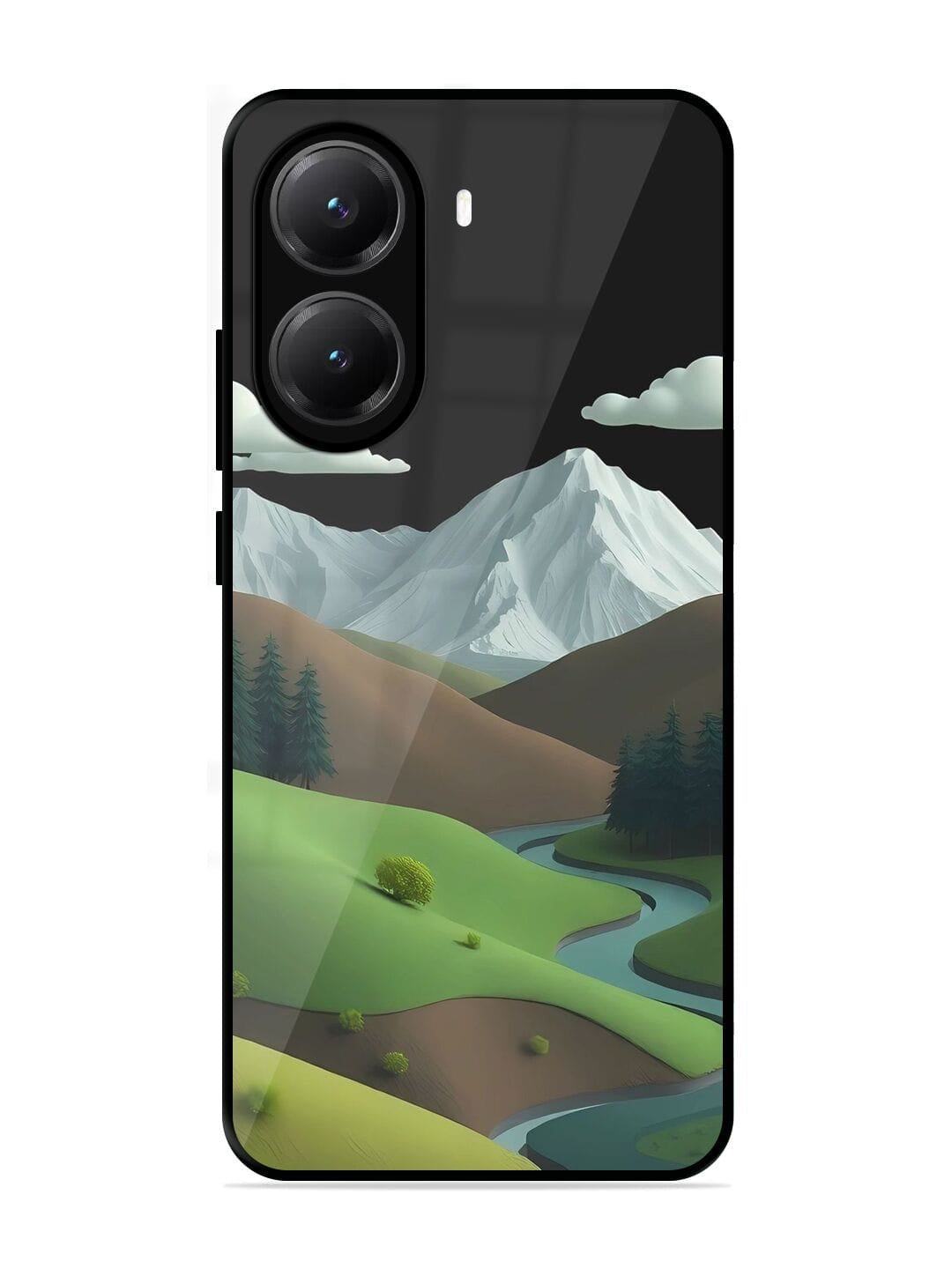Stylized Mountain Scene Poco X7 Pro (5G) Back cover
