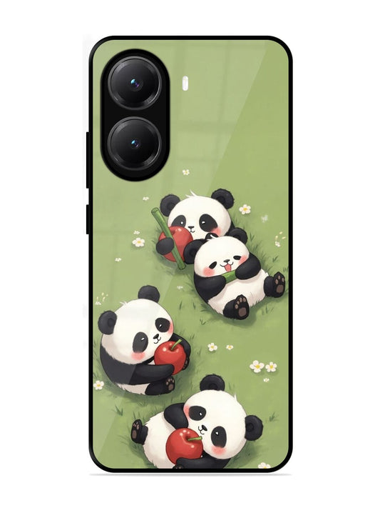 Little Panda Pups  Poco X7 Pro (5G) Back cover