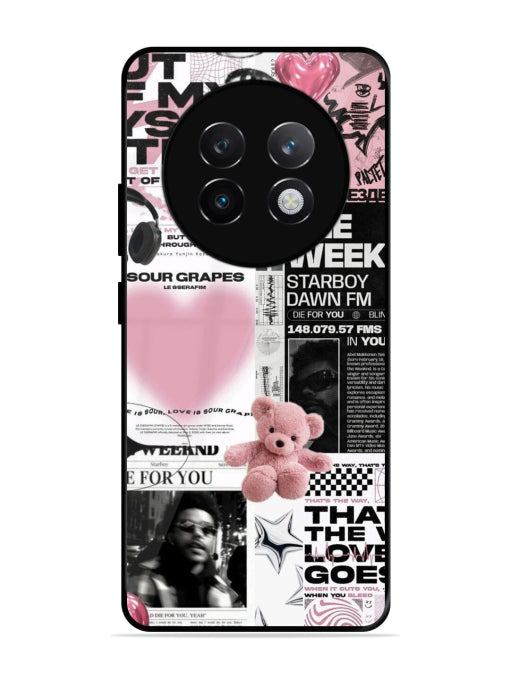 Aesthetic Music Collage Realme 13 Plus 5G Back cover
