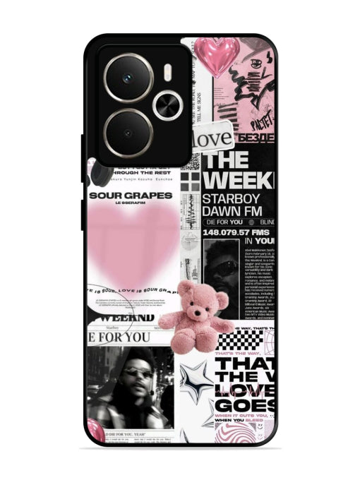 Aesthetic Music Collage Realme 14 Back cover