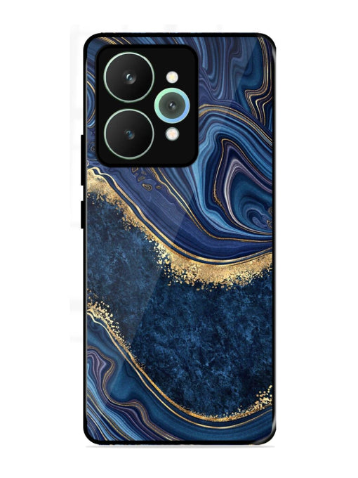 Abstract Background Blue Realme 15 Pro Back cover