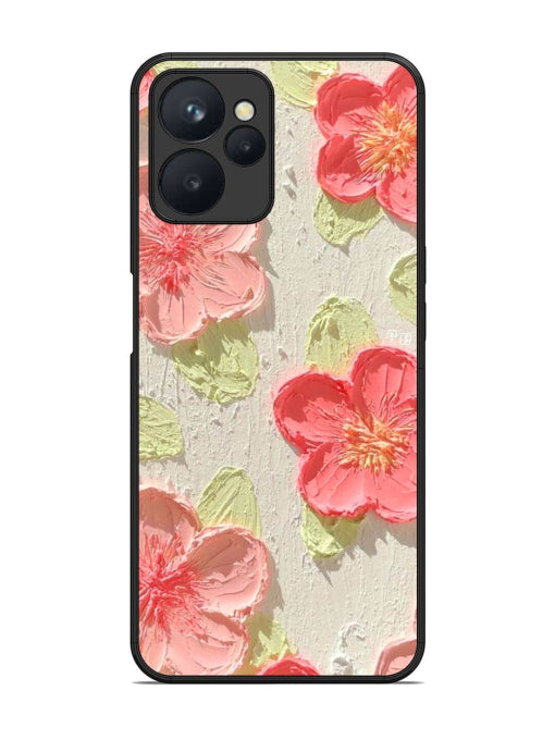 Textured Floral Relief Realme 9i 5G Back cover