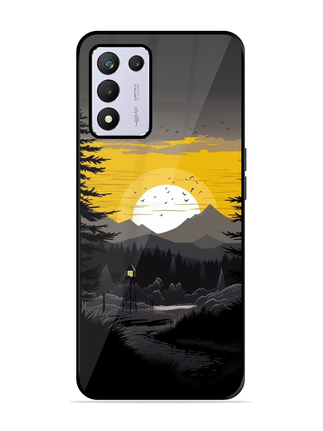 Sunset Vector Realme 9 SE 5G Back cover