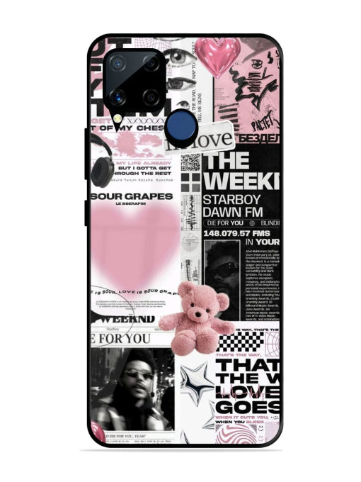 Aesthetic Music Collage Realme C15 Back cover