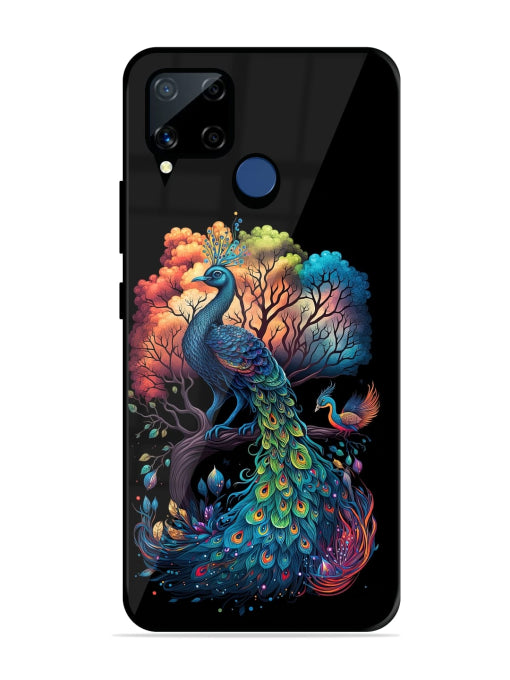 Peacock Tree Art Realme C15 Back cover