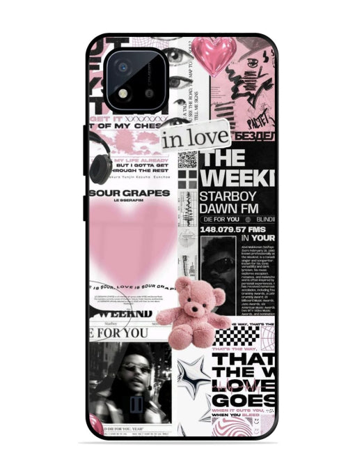 Aesthetic Music Collage Realme C20/C20A Back cover