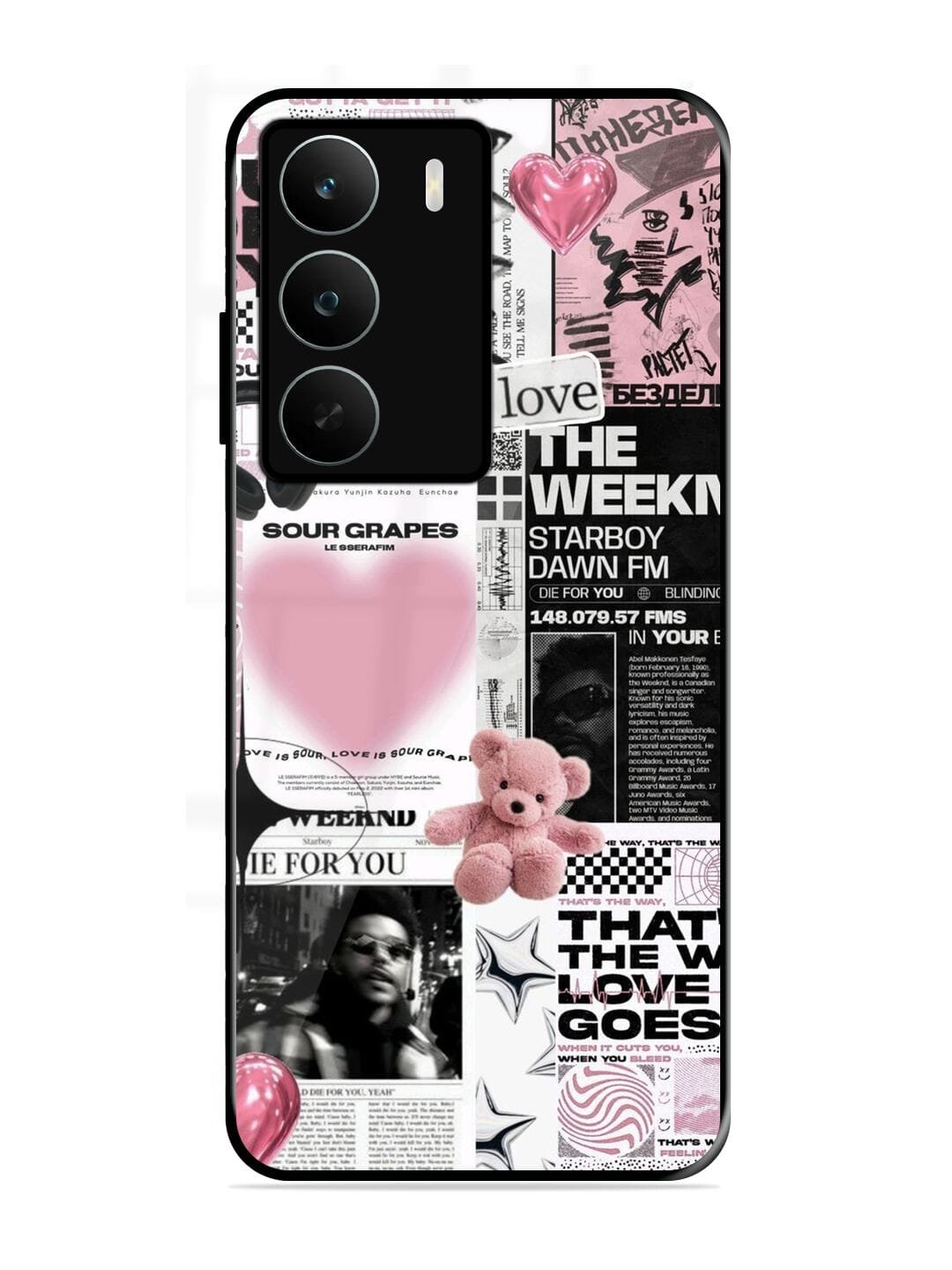 Aesthetic Music Collage Realme C75 Back Cover