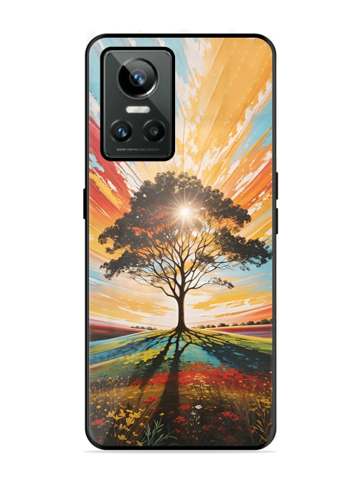 Abstract Tree Colorful Art Realme GT Neo 3 Back cover