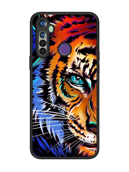 Colorful Lion Art Realme Narzo 10 Back cover