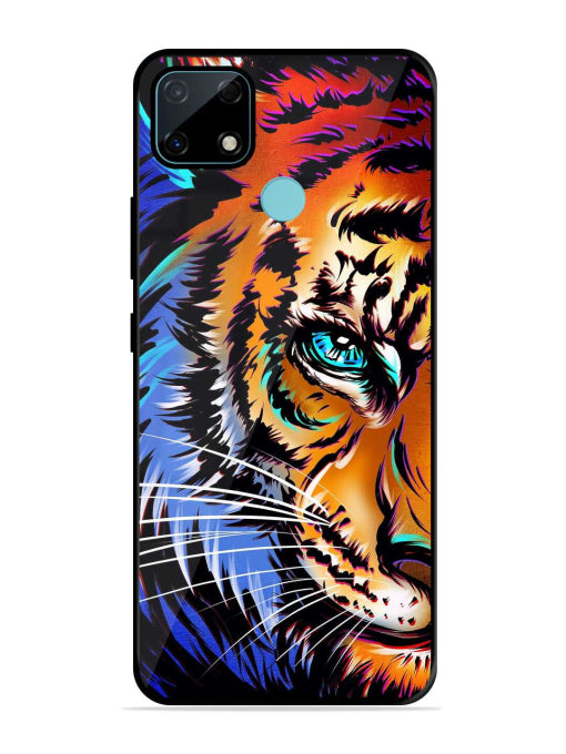 Colorful Lion Art Realme Narzo 30A Back cover