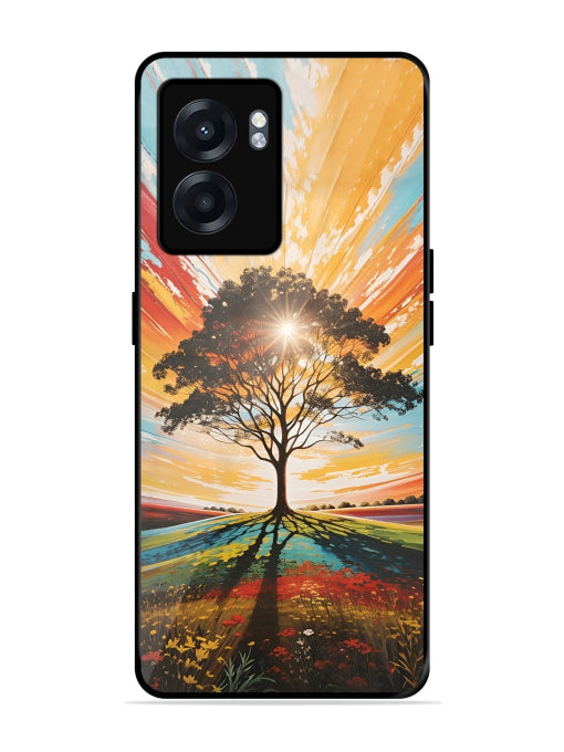 Abstract Tree Colorful Art Realme Narzo 50 5G/ Realme 8i Back cover