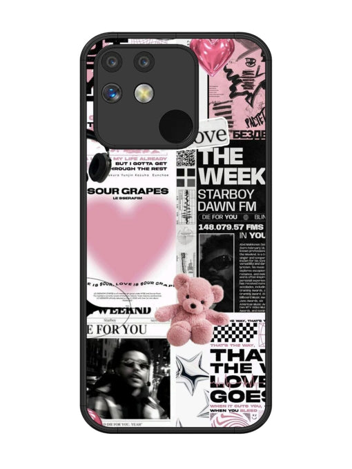 Aesthetic Music Collage Realme Narzo 50A Back cover