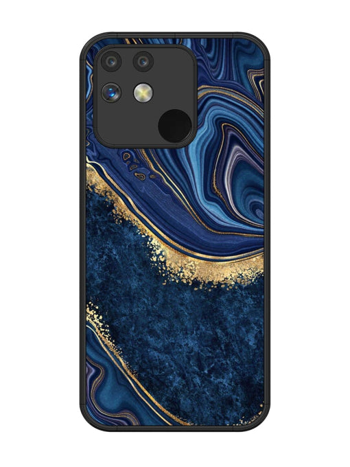 Abstract Background Blue Realme Narzo 50A Back cover