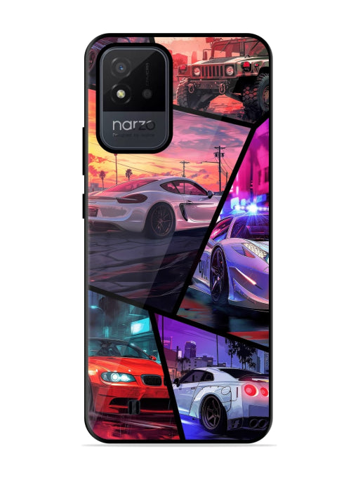 Ride In Pixels Realme Narzo 50i Back cover