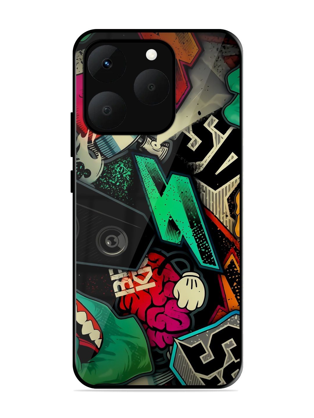 Graffiti Art Glossy Realme Narzo 90 5G Back Cover