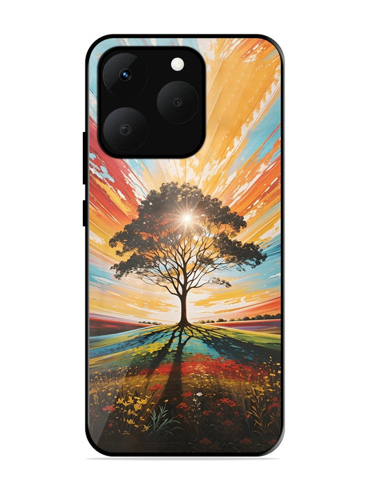 Abstract Tree Colorful Art Realme Narzo 90 5G Back Cover