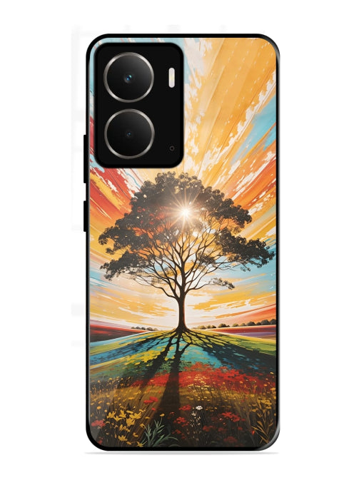 Abstract Tree Colorful Art Realme P3 Back cover