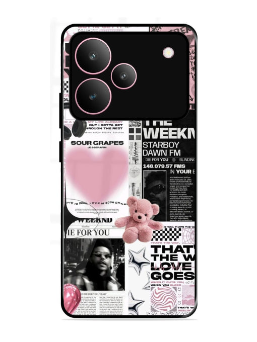 Aesthetic Music Collage Realme P4 Back cover