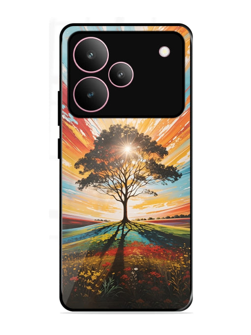 Abstract Tree Colorful Art  Realme P4 Back cover