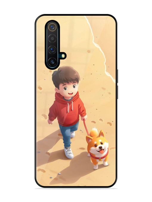 Boy & Cute Dog Realme X3 Back cover