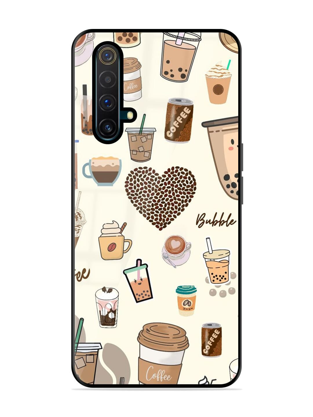 Coffee & Boba Bliss Realme X3 Back cover