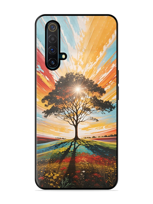 Abstract Tree Colorful Art Realme X3 Back cover