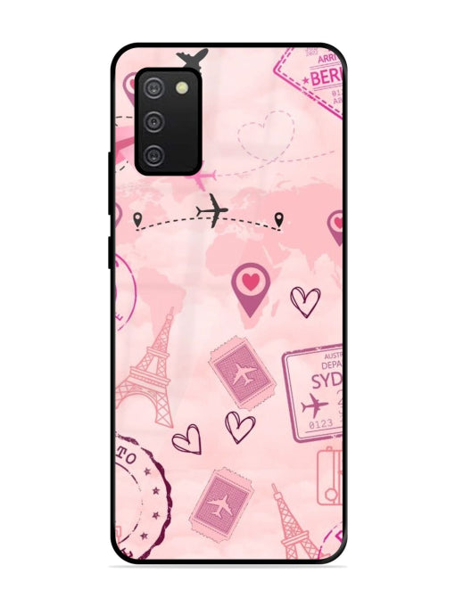 Pink Passport Samsung A03s Back cover