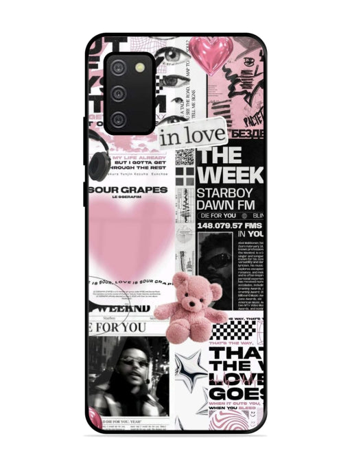 Aesthetic Music Collage Samsung A03s Back cover