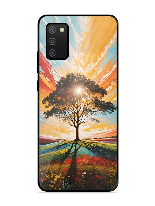 Abstract Tree Colorful Art Samsung A03s Back cover