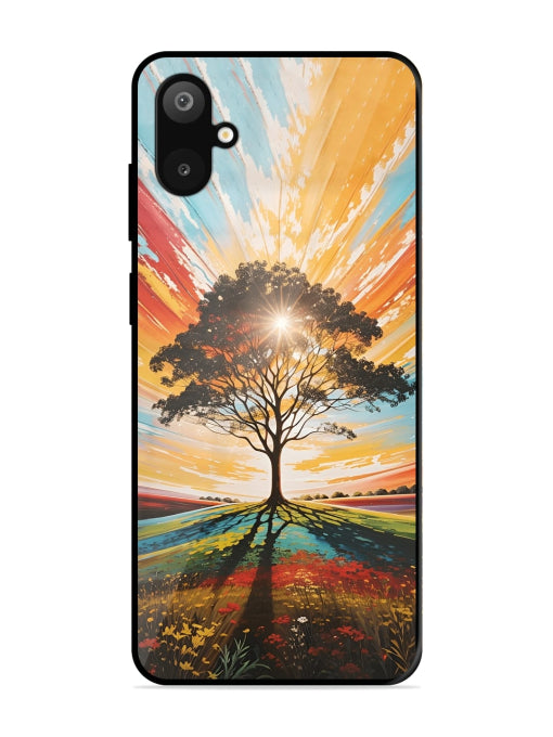 Abstract Tree Colorful Art Samsung M06 Back cover