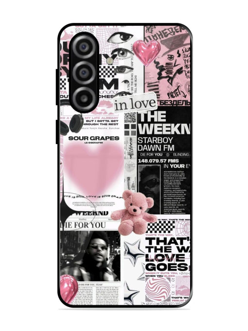 Aesthetic Music Collage Samsung M17 5G Back cover