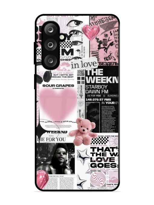 Aesthetic Music Collage Samsung M36 5G Back cover