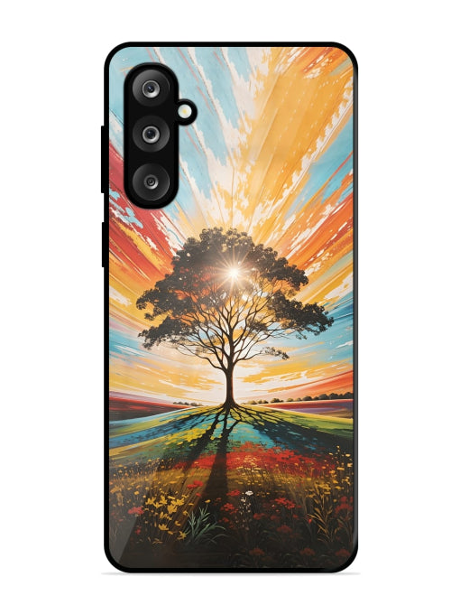 Abstract Tree Colorful Art Samsung M36 5G Back cover