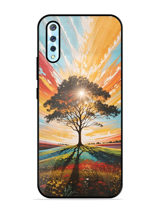 Abstract Tree Colorful Art Vivo S1/Z1x Back cover