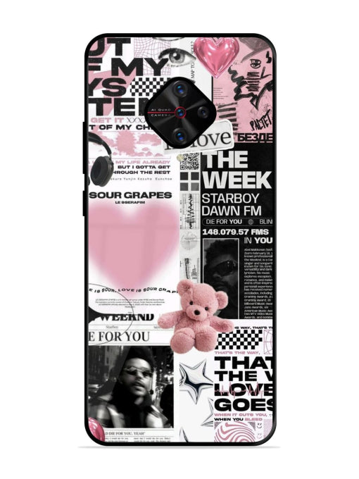 Aesthetic Music Collage Vivo S1 Pro Back cover
