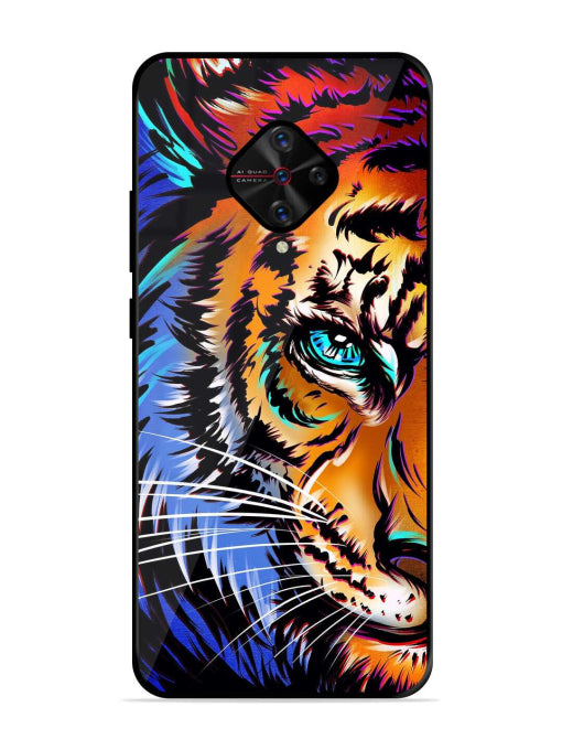 Colorful Lion Art Vivo S1 Pro Back cover