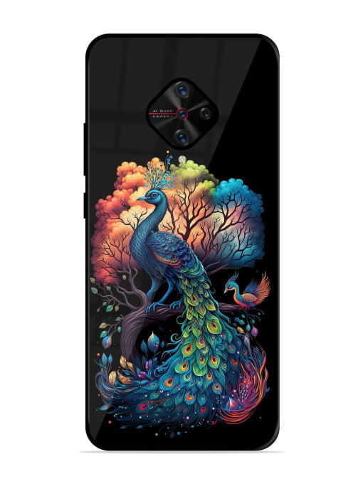 Peacock Tree Art Vivo S1 Pro Back cover