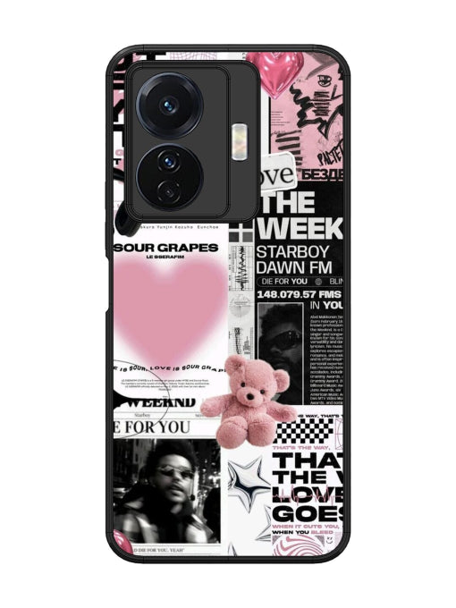 Aesthetic Music Collage Vivo T1 Pro 5G Back cover