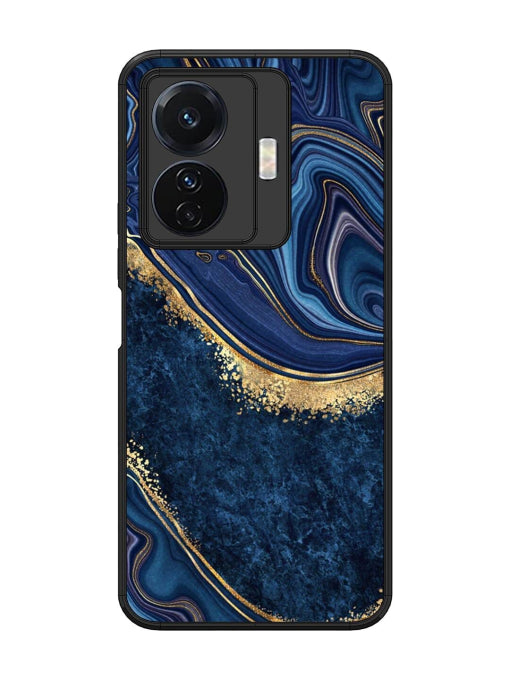 Abstract Background Blue Vivo T1 Pro 5G Back cover