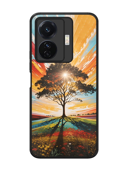 Abstract Tree Colorful Art Vivo T1 Pro 5G Back cover