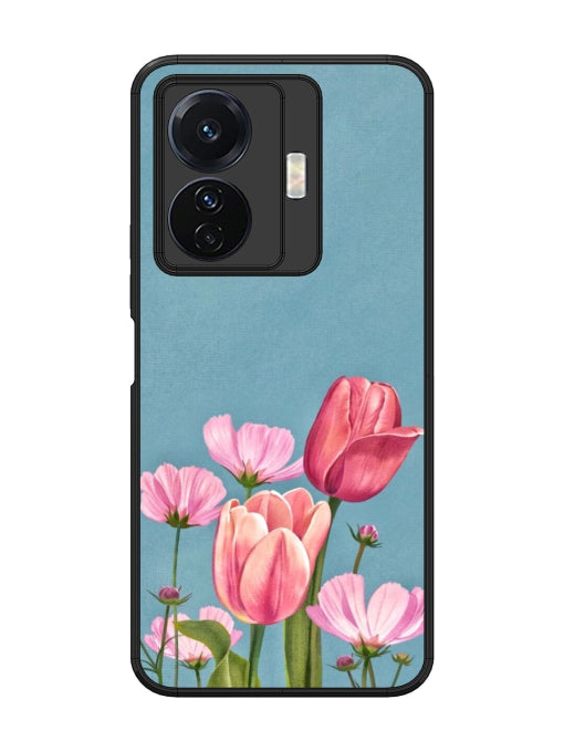 Watercolor Flowers Vivo T1 Pro 5G Back cover