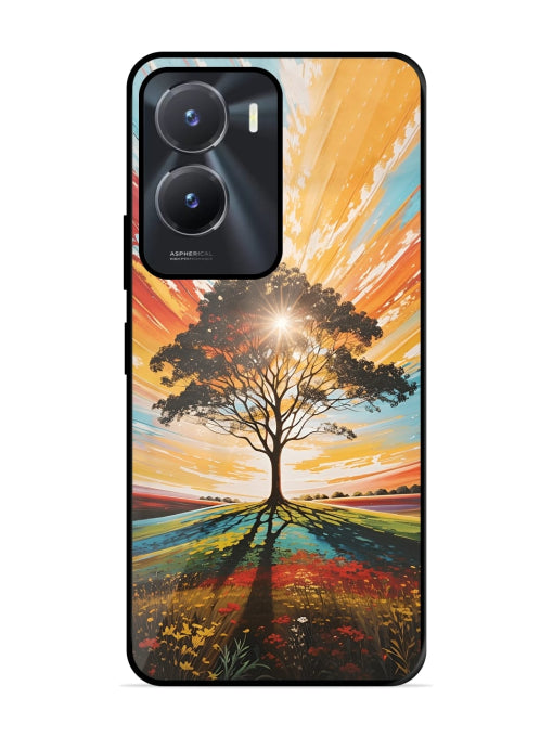 Abstract Tree Colorful Art Vivo T2X 5G Back cover