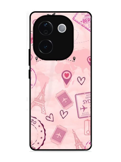 Pink Passport Vivo T3 Pro 5G Back cover